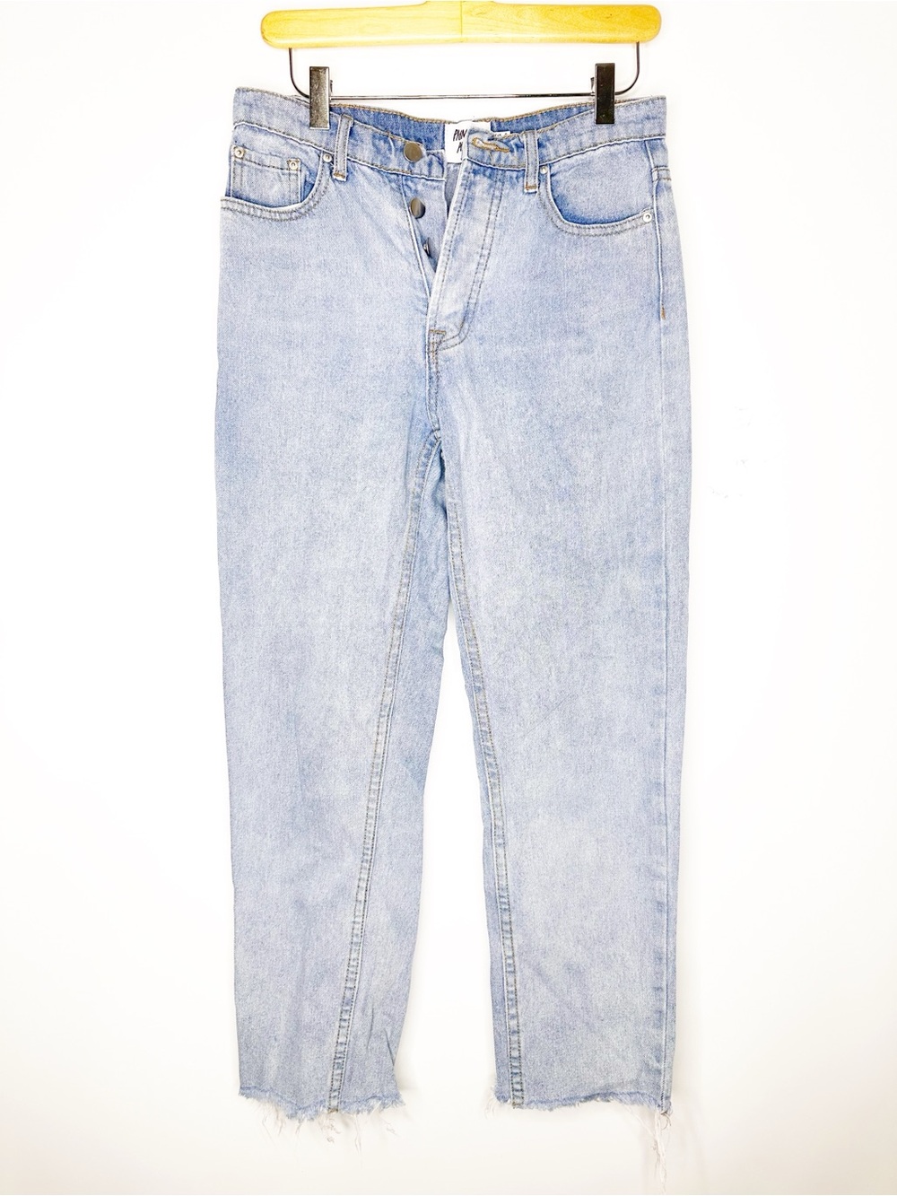 Princess Polly Light Blue Straight Leg Jeans Size 4